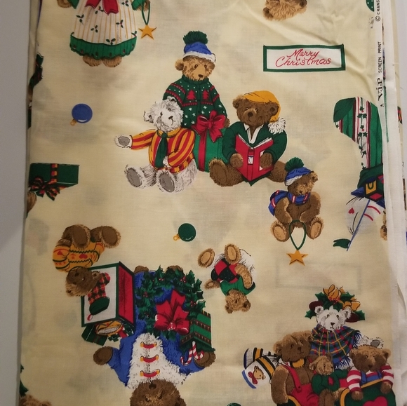 Christmas c Cranston  print works company  fabric - Picture 3 of 3